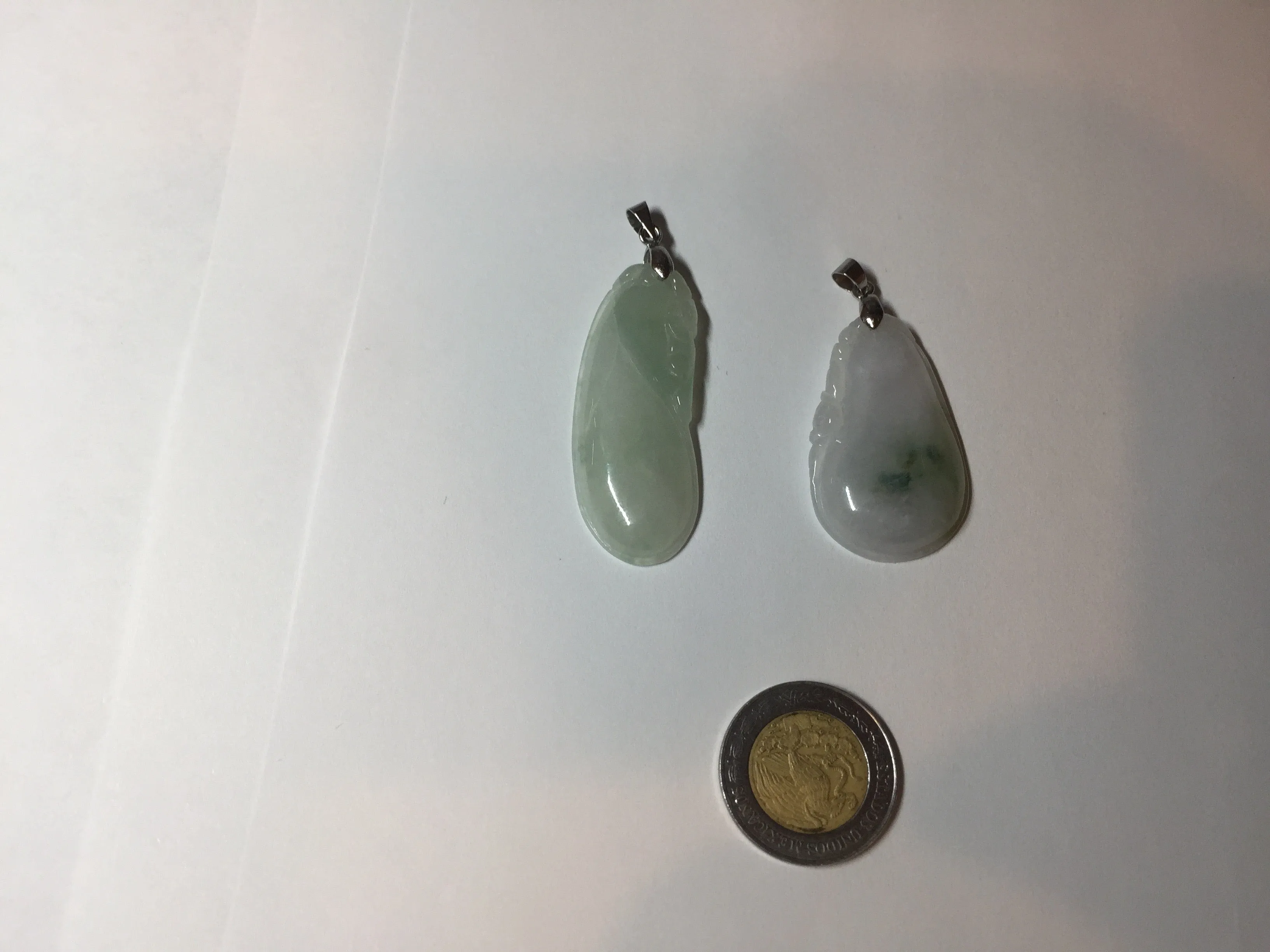 100% natural type A icy watery light purple green blessed melon(福瓜) Jadeite Jade pendant AX144
