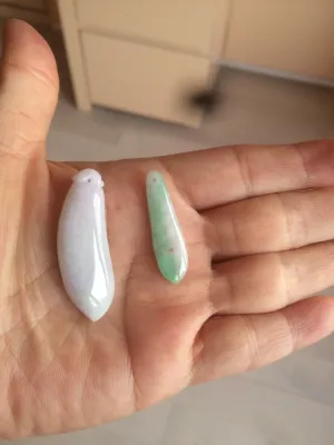 100% natural type A light purple sunny green blessed melon(福瓜) Jadeite Jade pendant AC83