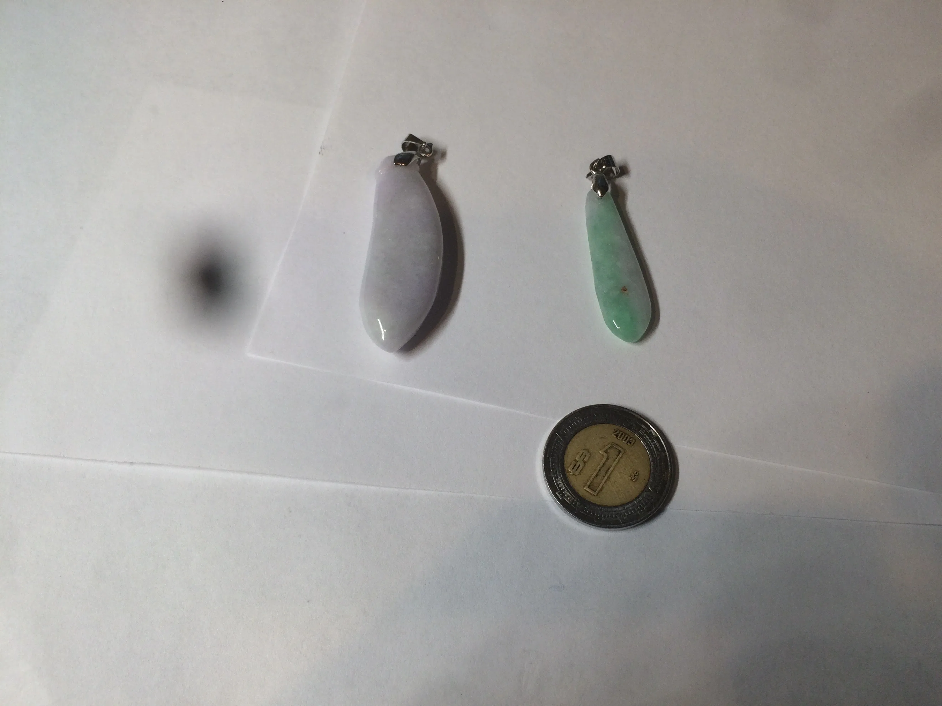 100% natural type A light purple sunny green blessed melon(福瓜) Jadeite Jade pendant AC83