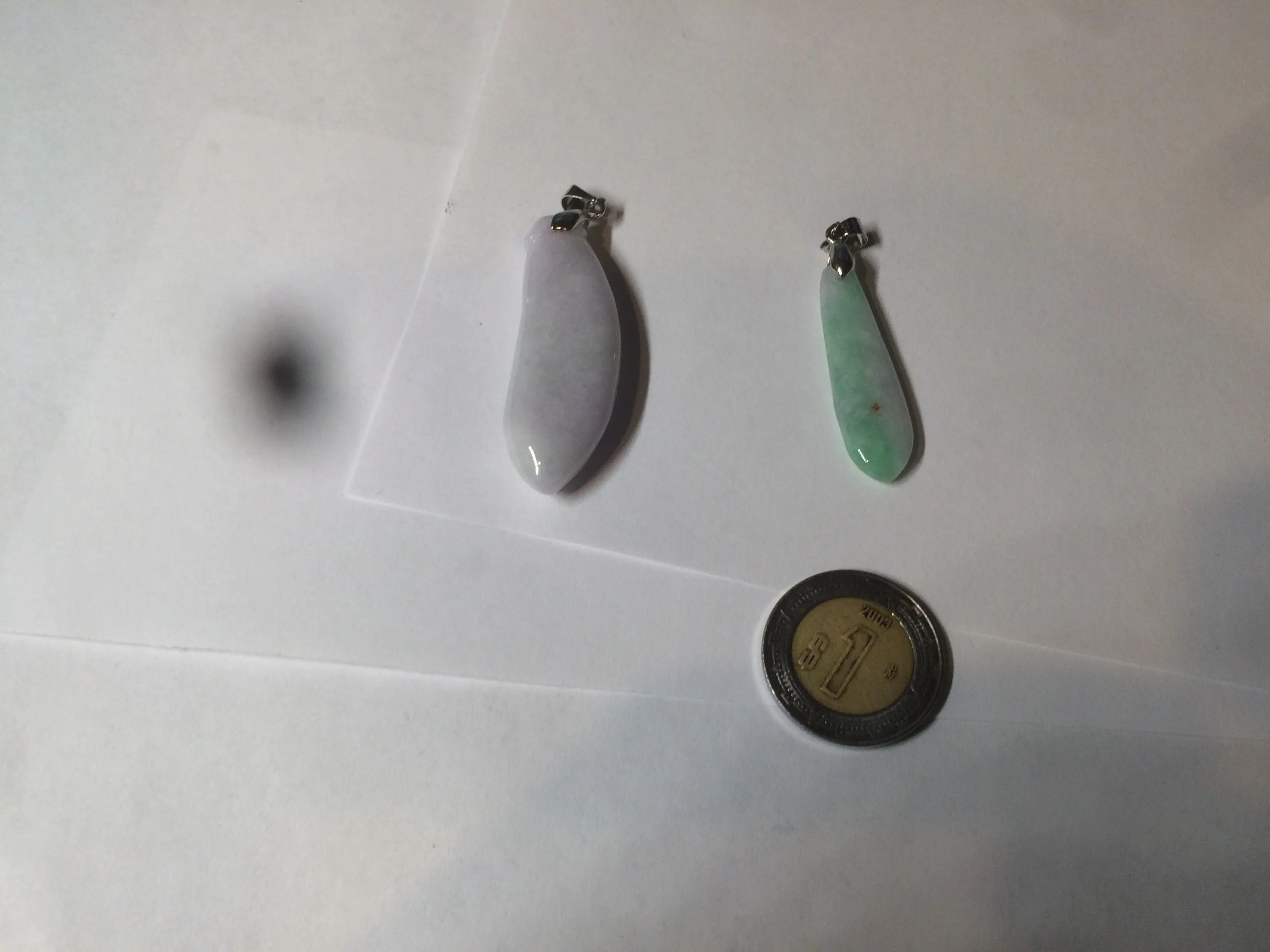 100% natural type A light purple sunny green blessed melon(福瓜) Jadeite Jade pendant AC83