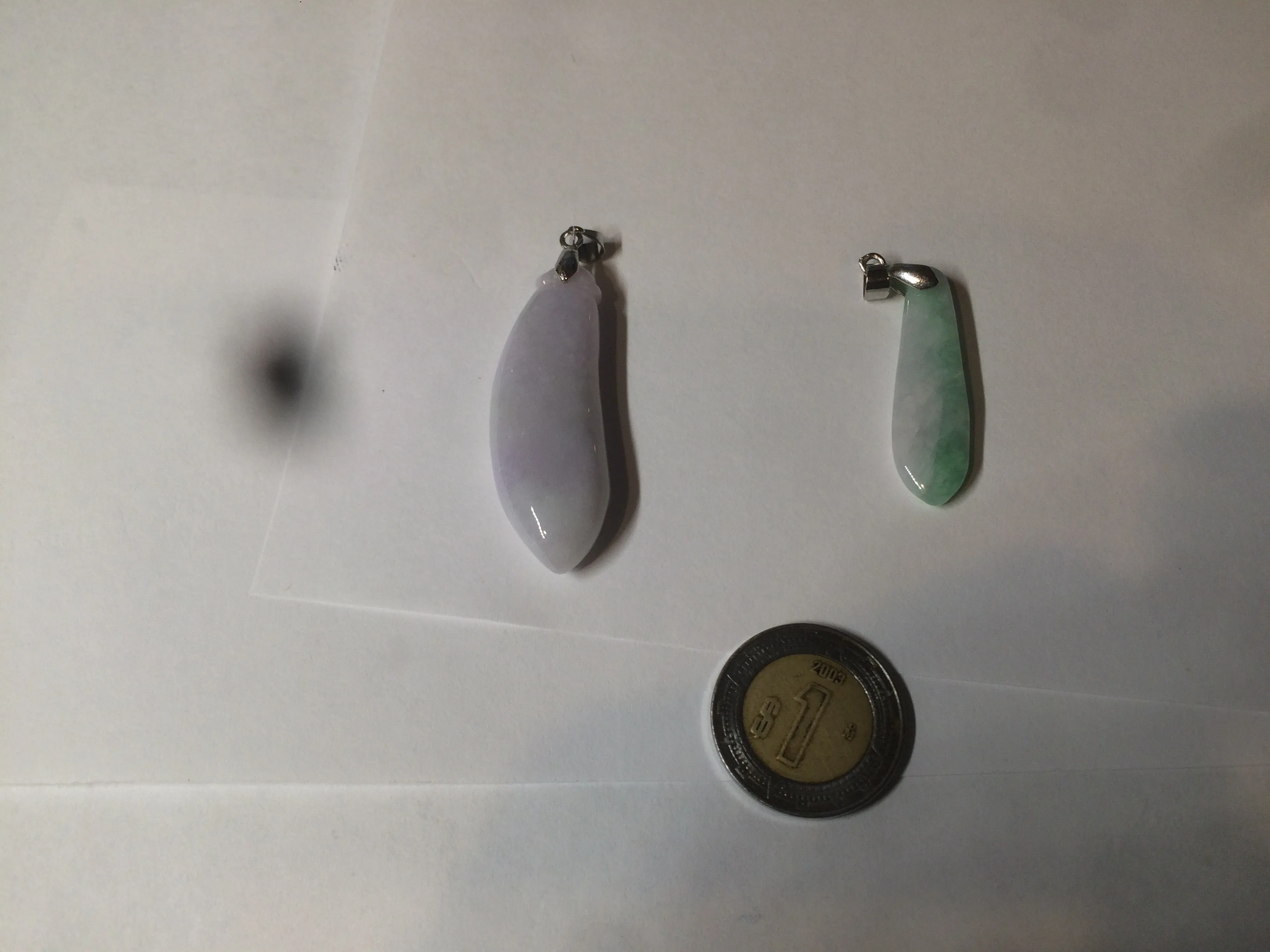 100% natural type A light purple sunny green blessed melon(福瓜) Jadeite Jade pendant AC83