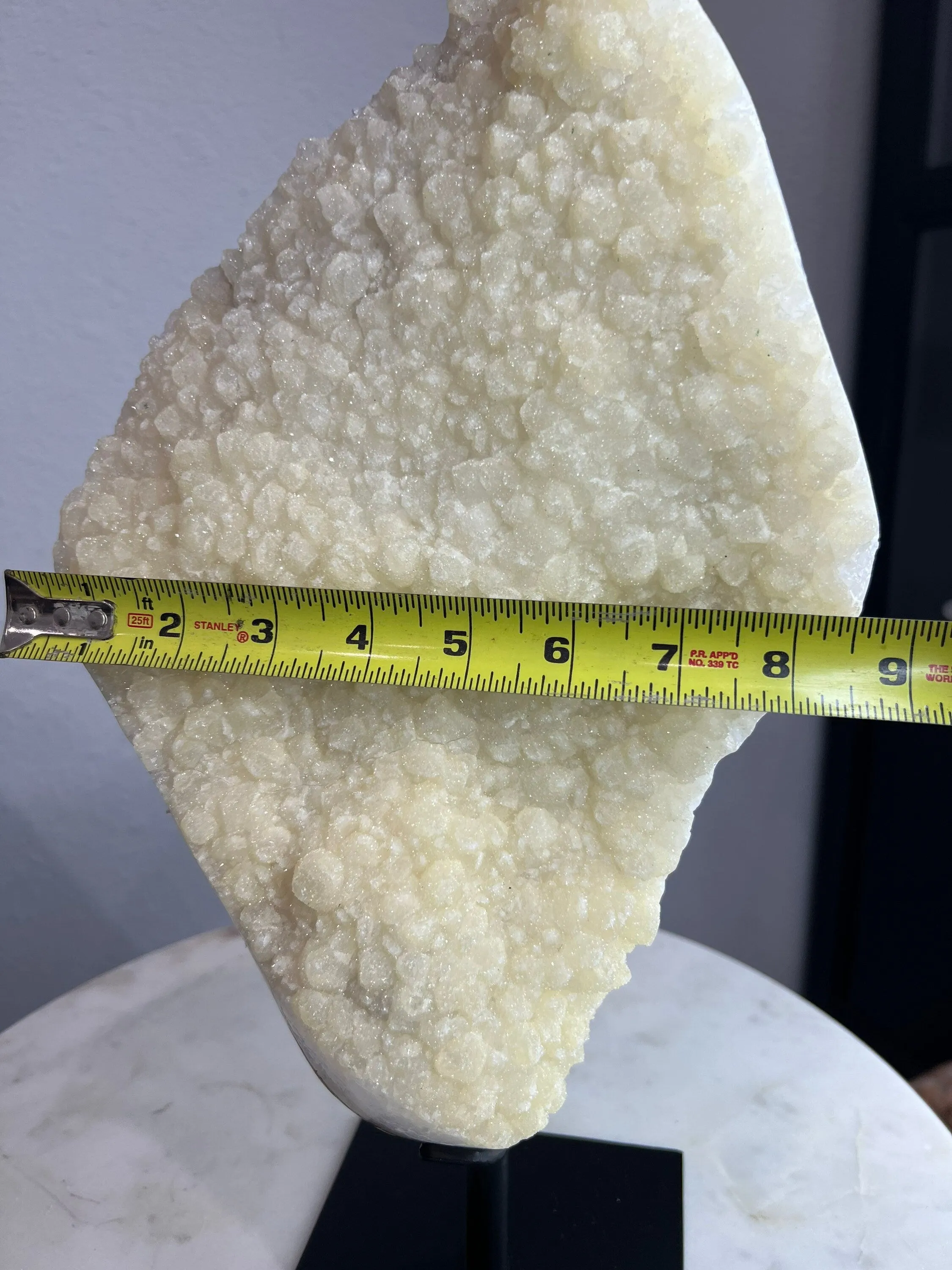 11lb  Sugar / druzy Quartz Crystal Extra large size very rare from Brazil with Stand