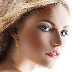 1.3 Carat 14K Solid Yellow Gold Elysian Citrine Earrings