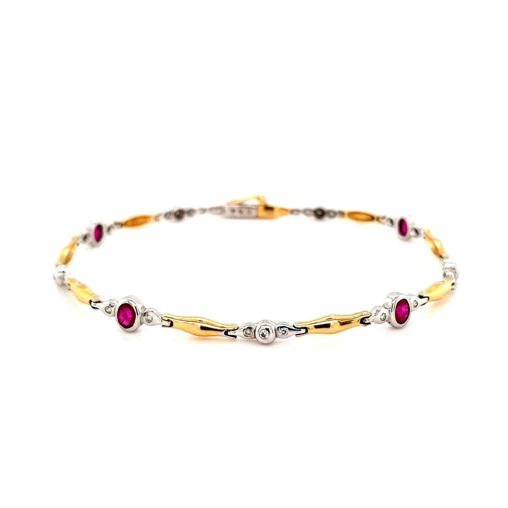 18ct Ruby and Diamond Bracelet