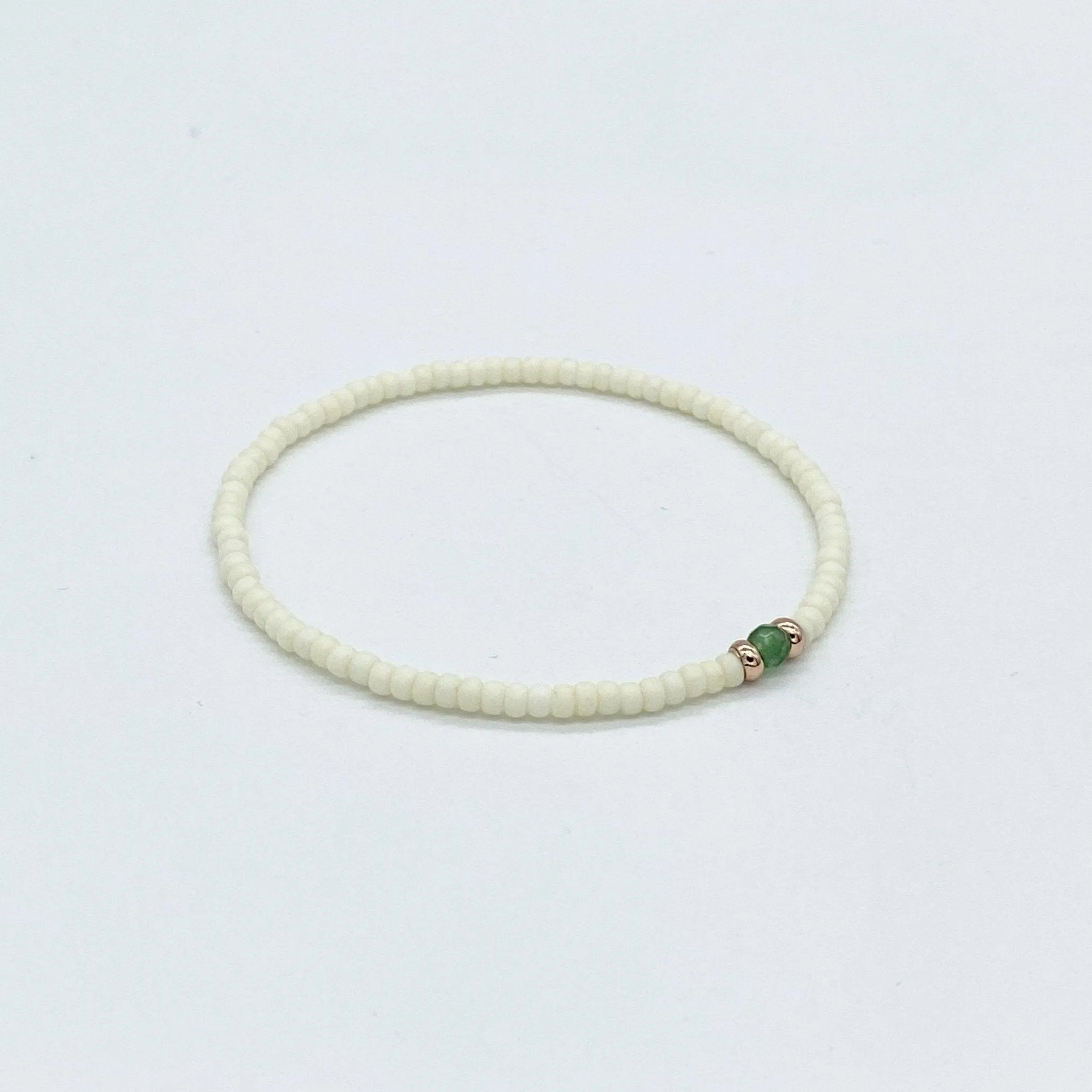 2mm Beads Dandy Bracelet (Cream)