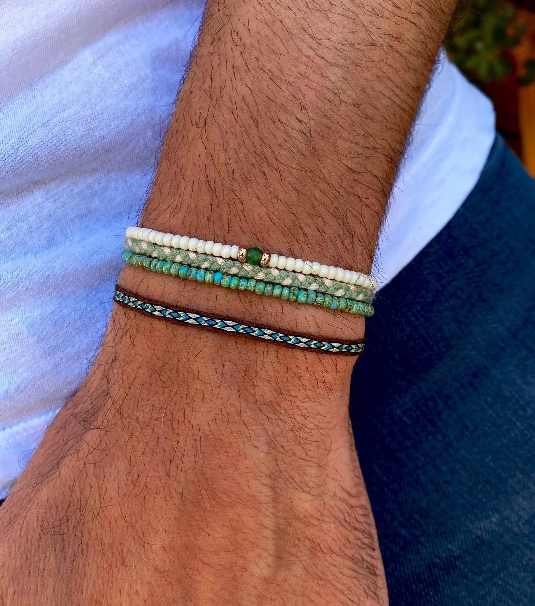 2mm Beads Dandy Bracelet (Cream)