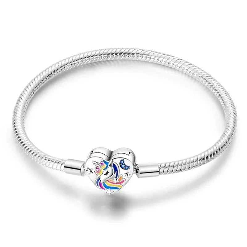 925 Sterling Silver Charm Bracelets for Women, Zircon Stones, Adjustable Length and Elegant Star Design