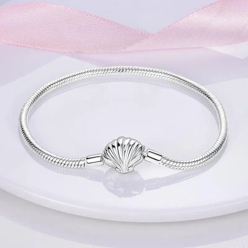 925 Sterling Silver Charm Bracelets for Women, Zircon Stones, Adjustable Length and Elegant Star Design