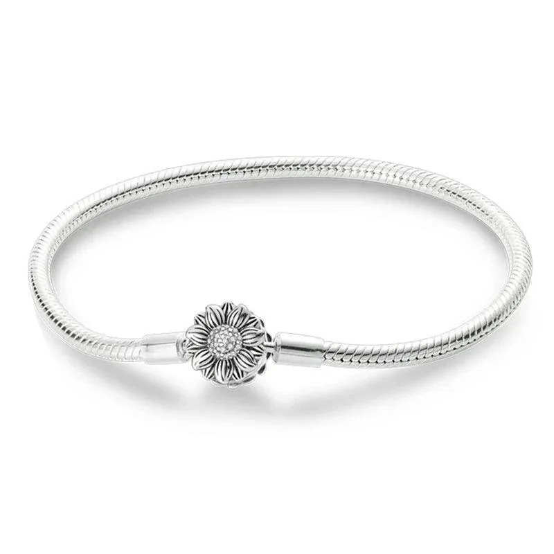 925 Sterling Silver Charm Bracelets for Women, Zircon Stones, Adjustable Length and Elegant Star Design