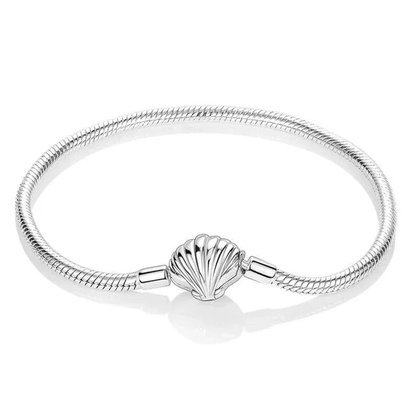 925 Sterling Silver Charm Bracelets for Women, Zircon Stones, Adjustable Length and Elegant Star Design