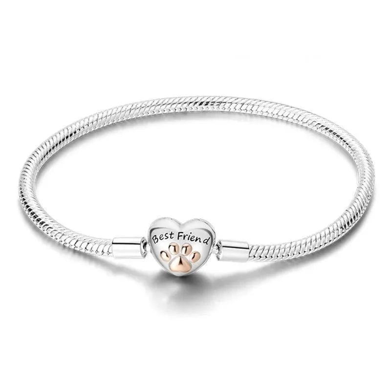 925 Sterling Silver Charm Bracelets for Women, Zircon Stones, Adjustable Length and Elegant Star Design