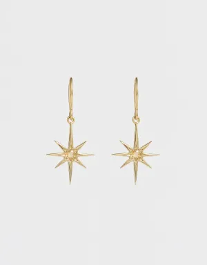 Asteria Earrings - Citrine & Gold