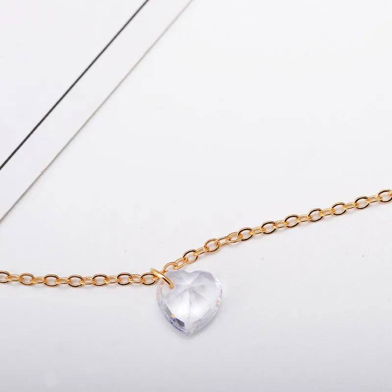 B574 - Love gemstone bare stone zircon bracelet
