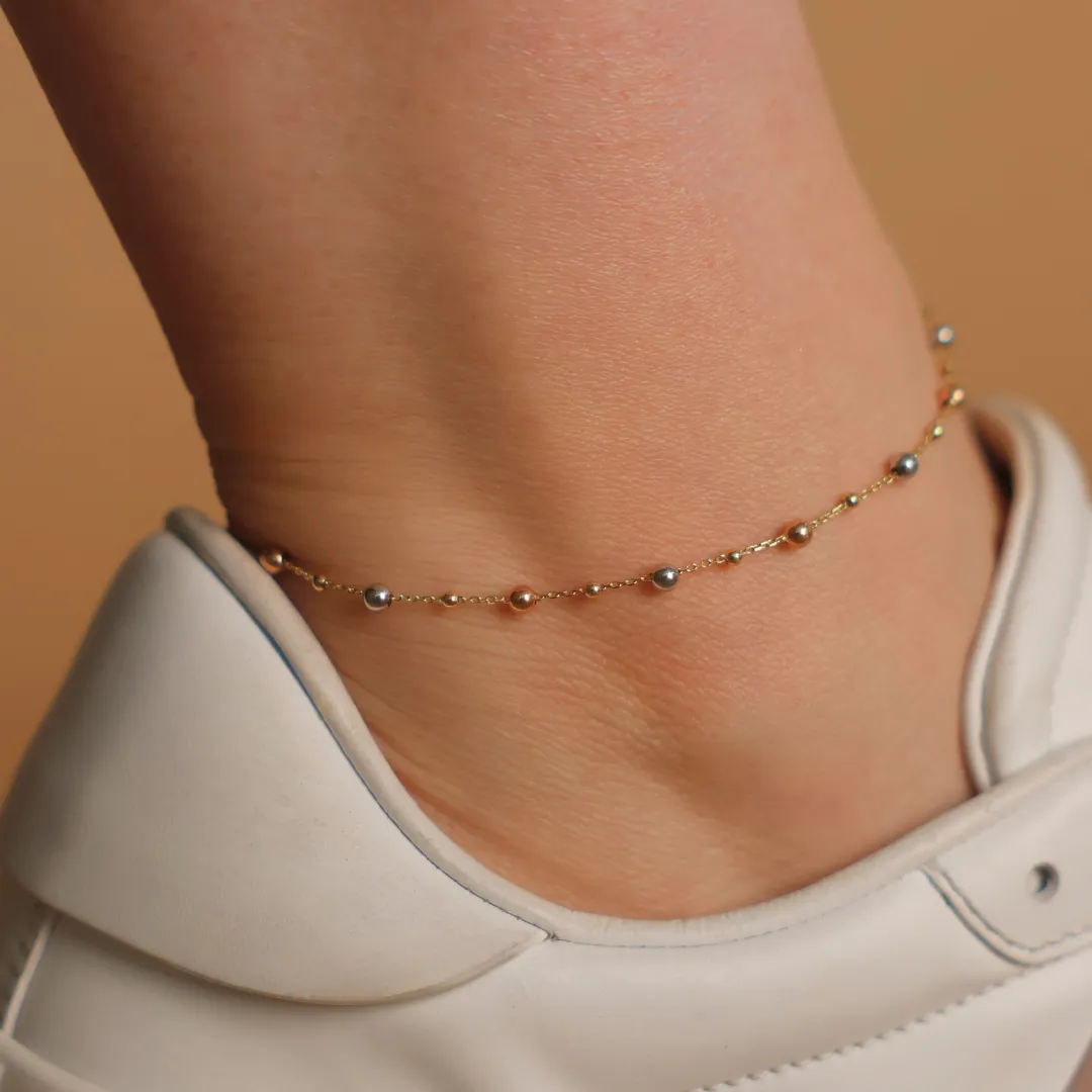 Balls Anklet Tri-color