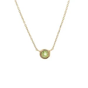 Birthstone Necklace - Yellow Gold
