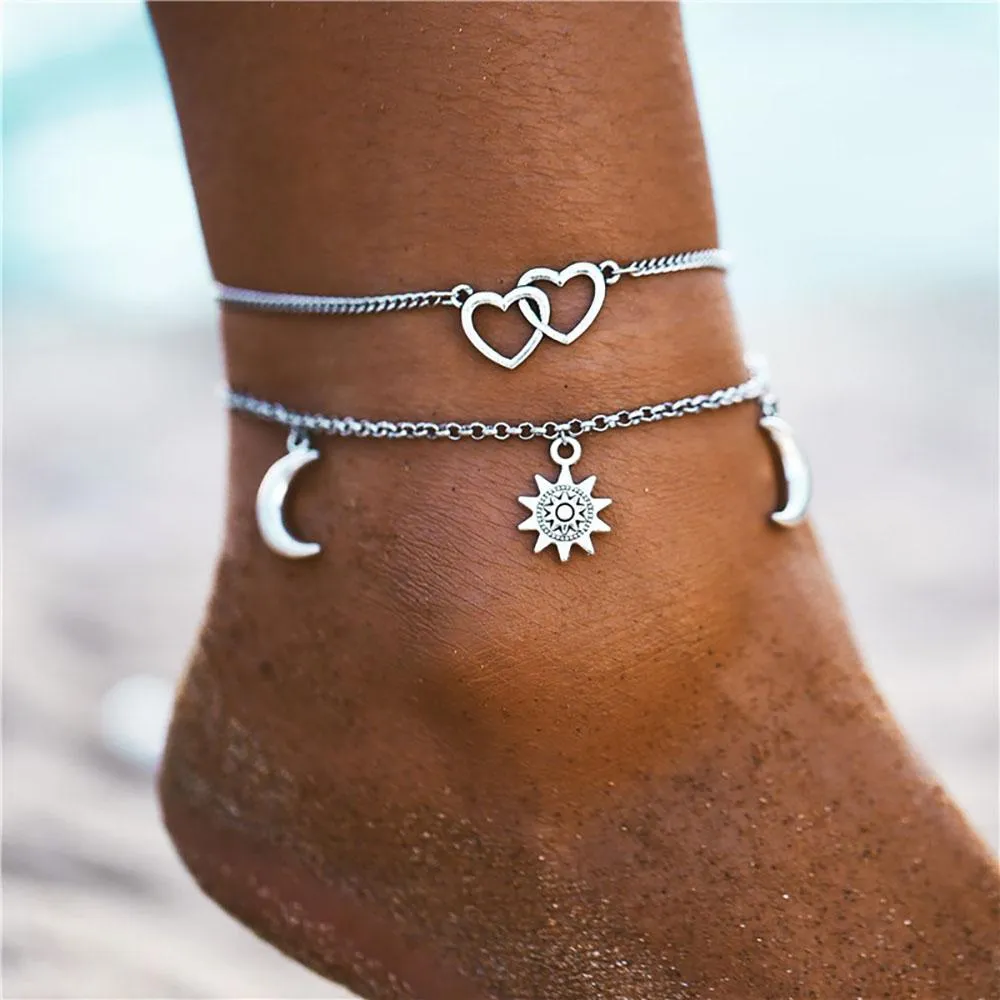 Bohemian Style With Colorful Turkish Eyes Anklet Bracelets
