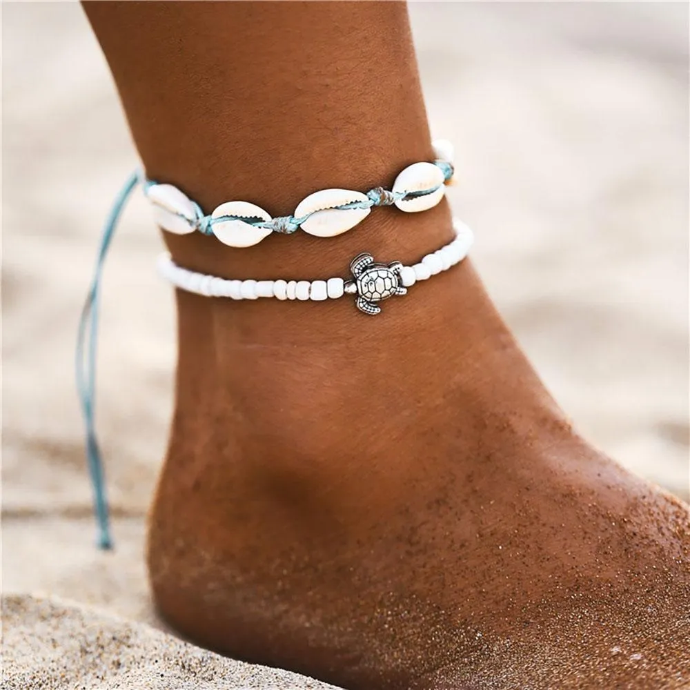 Bohemian Style With Colorful Turkish Eyes Anklet Bracelets