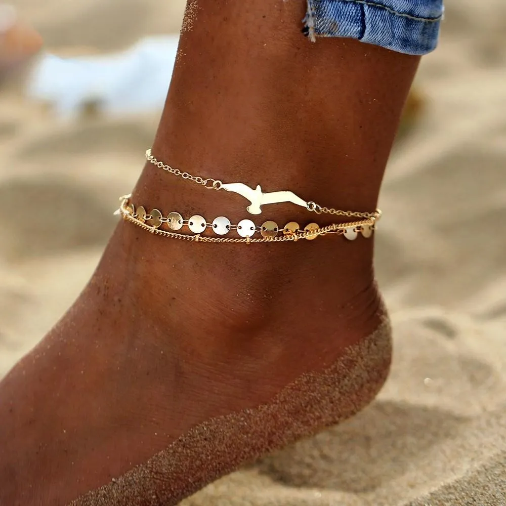 Bohemian Style With Colorful Turkish Eyes Anklet Bracelets
