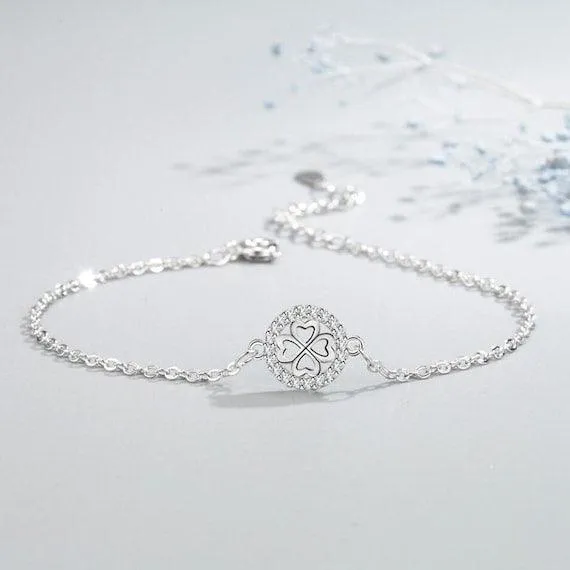 Bracelet for Women 925 Sterling Silver Zircon Blue Planet Charm Bracelet Gift for Her