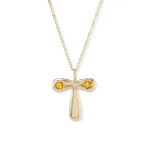 Bubble Pendant with Citrine