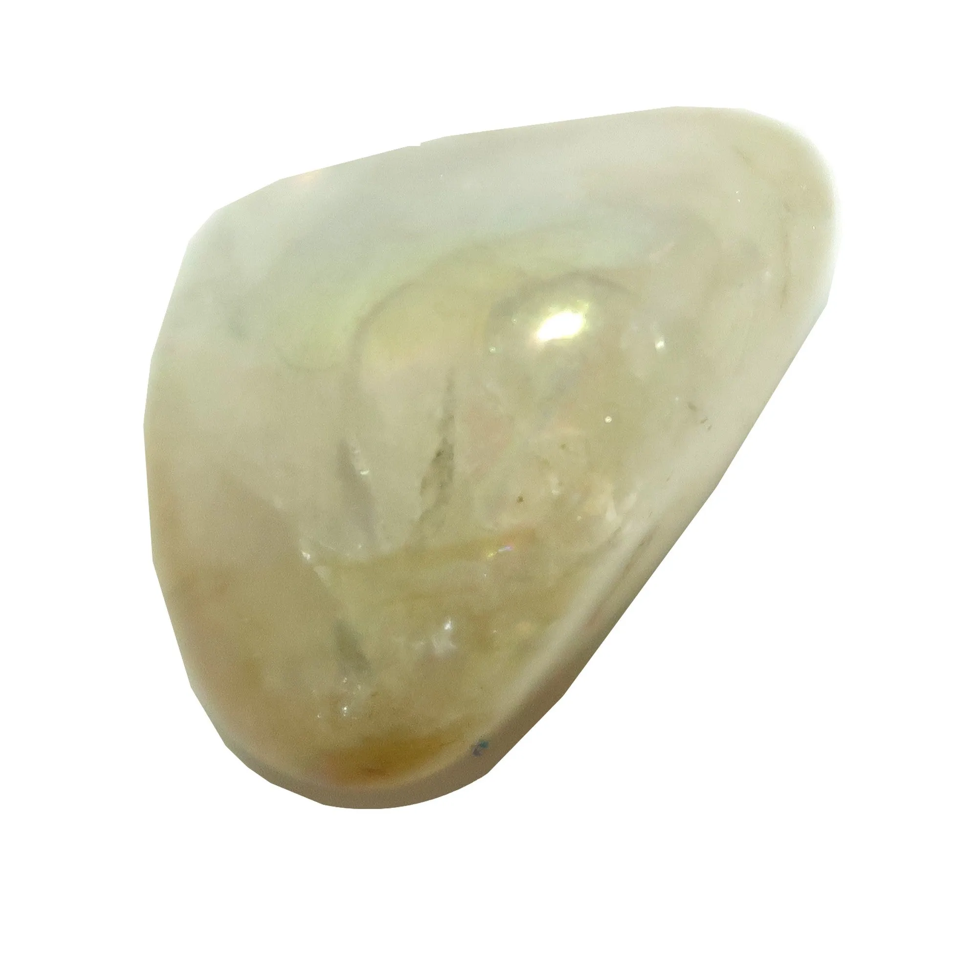 Citrine Tumbled Stone Aura Rainbow Abundance Crystal