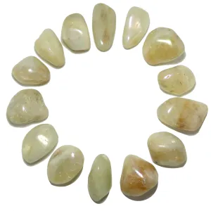 Citrine Tumbled Stone Aura Rainbow Abundance Crystal