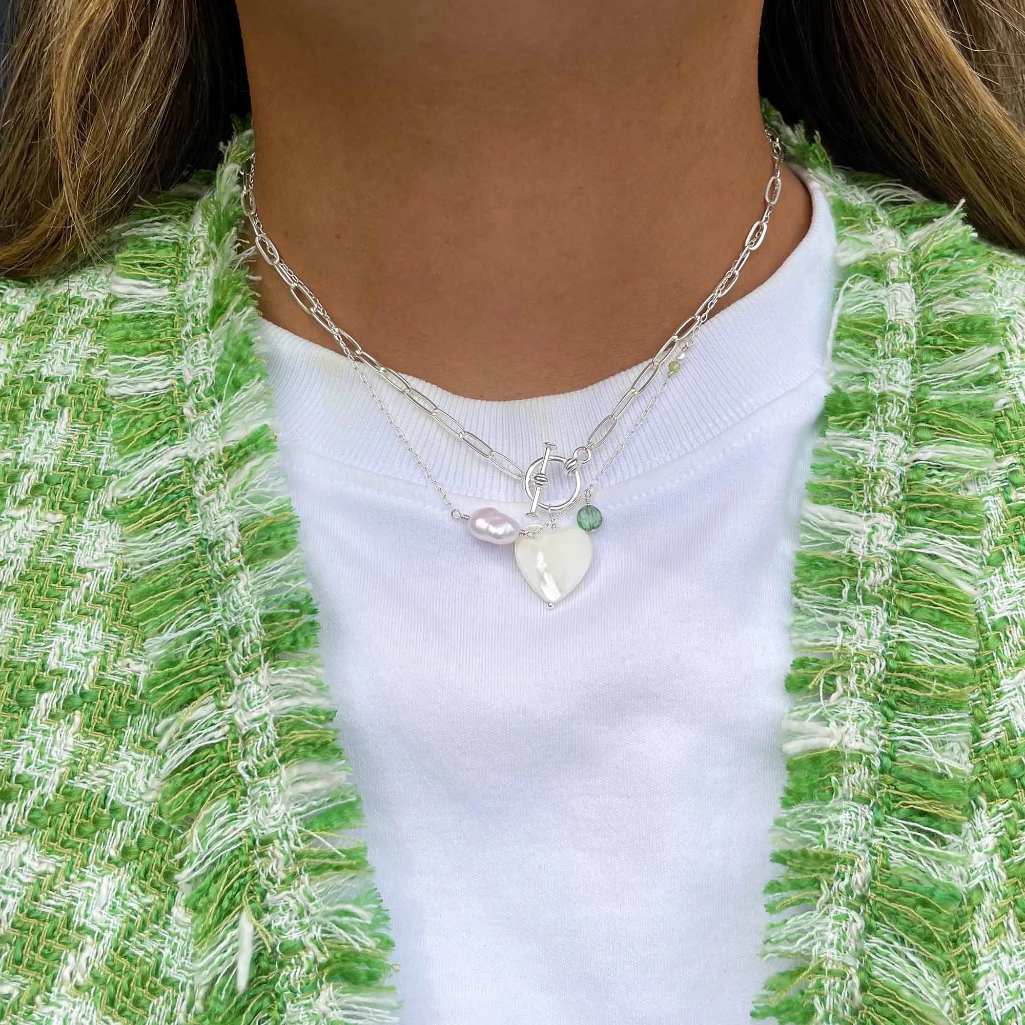 Endless Soiree necklace silver