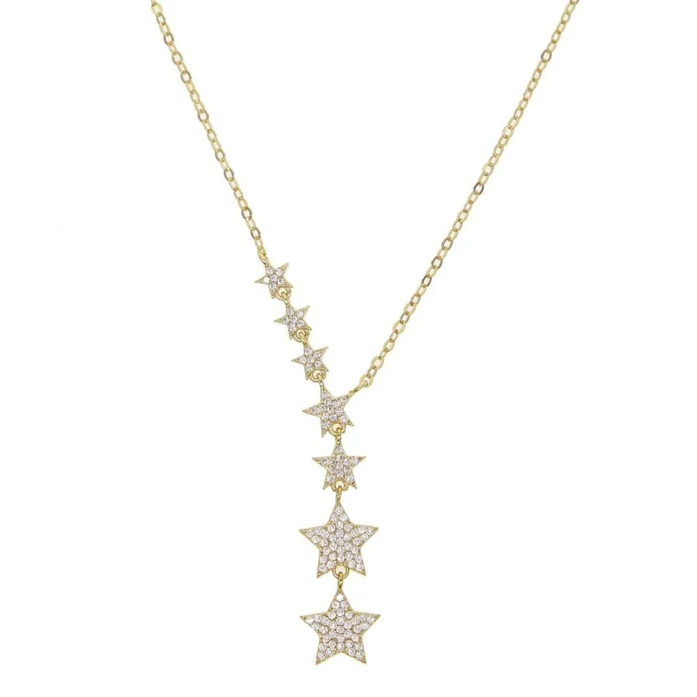 Fashion 7 Stars Necklaces Charm Jewelry