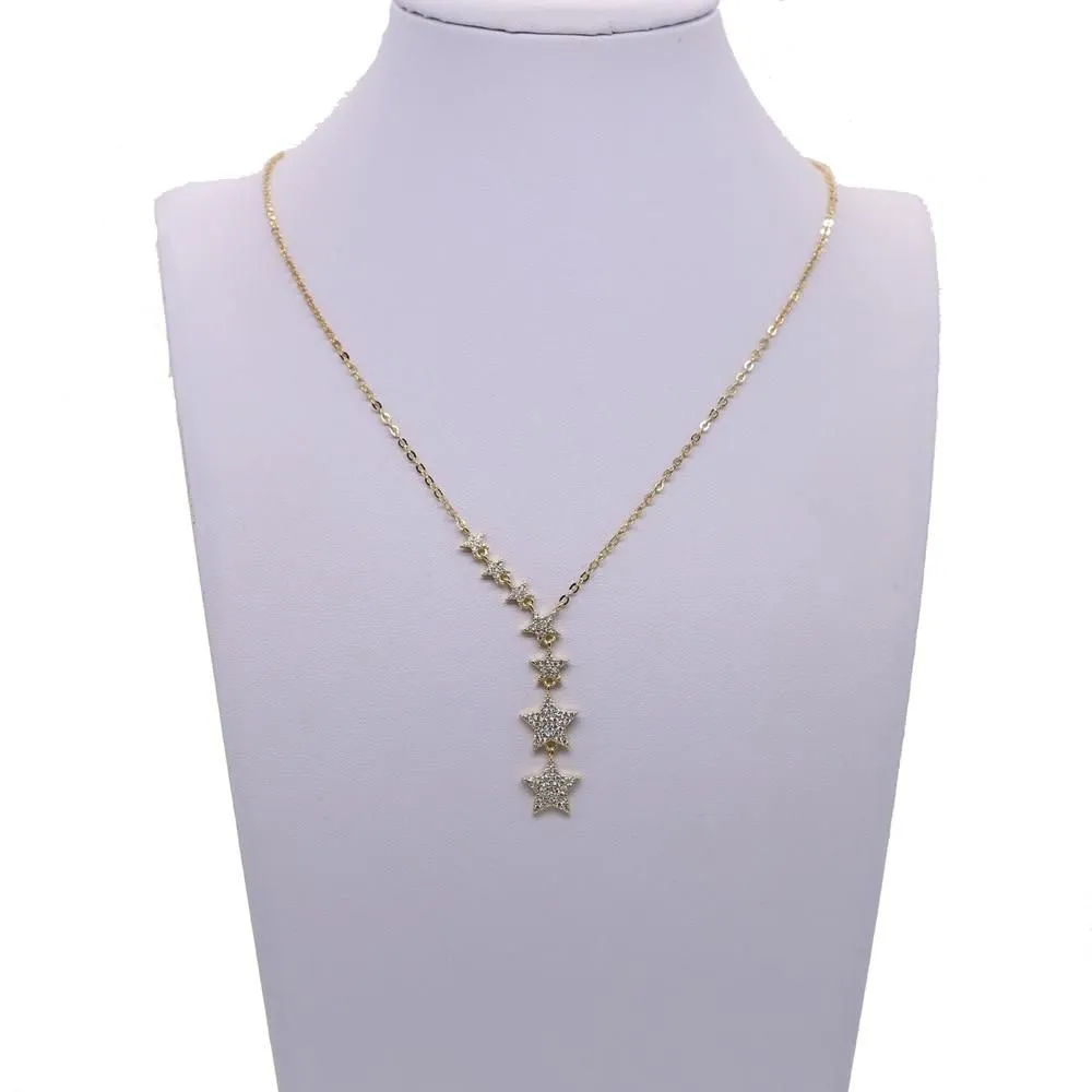 Fashion 7 Stars Necklaces Charm Jewelry