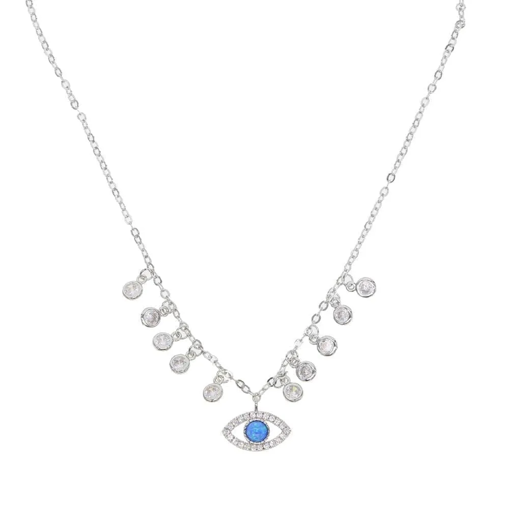 Fashion Fire Opal Necklaces Charm Jewelry