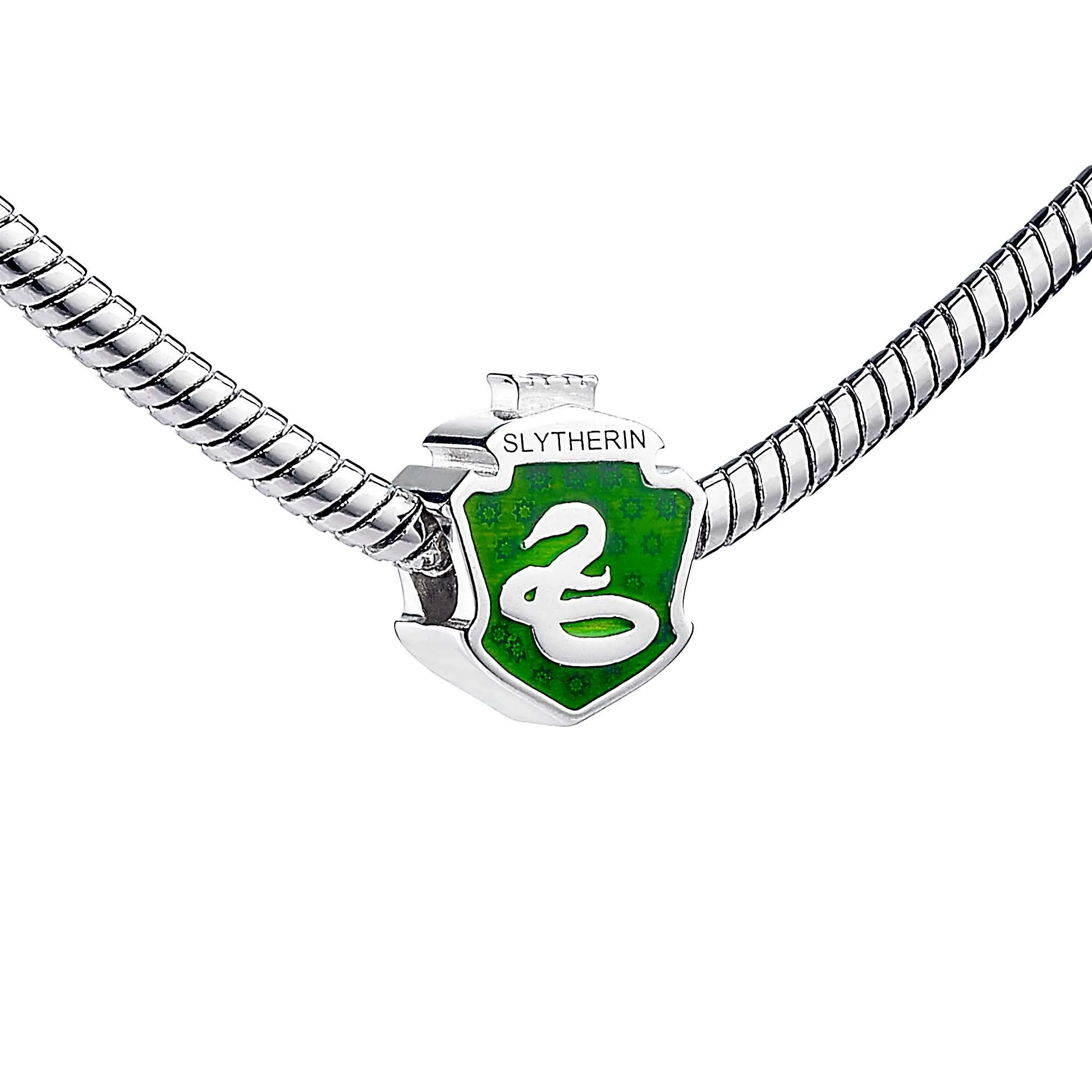 Harry Potter Sterling Silver Slytherin Spacer Bead SB000223