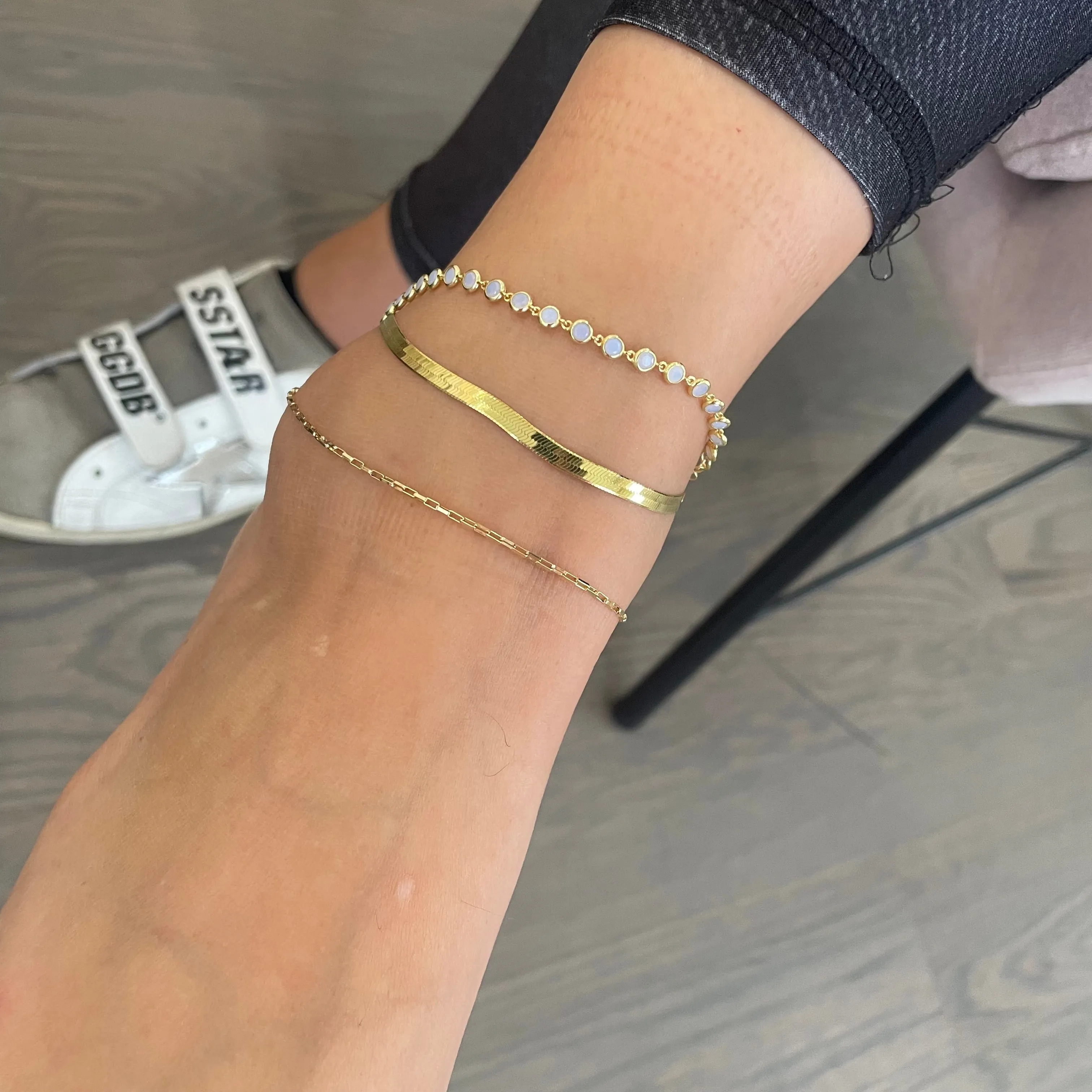 Herringbone Anklet