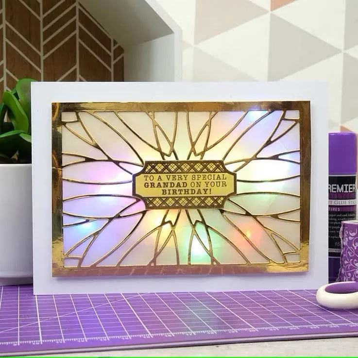 Hunkydory Moonstone Dies - Kaleidoscope Background Panel