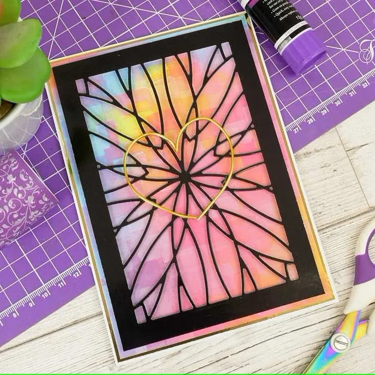Hunkydory Moonstone Dies - Kaleidoscope Background Panel