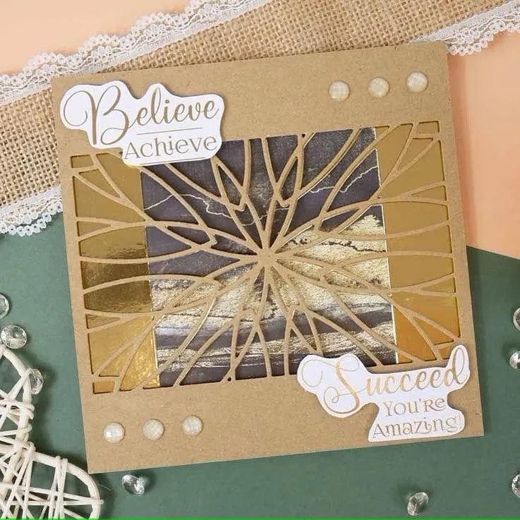 Hunkydory Moonstone Dies - Kaleidoscope Background Panel