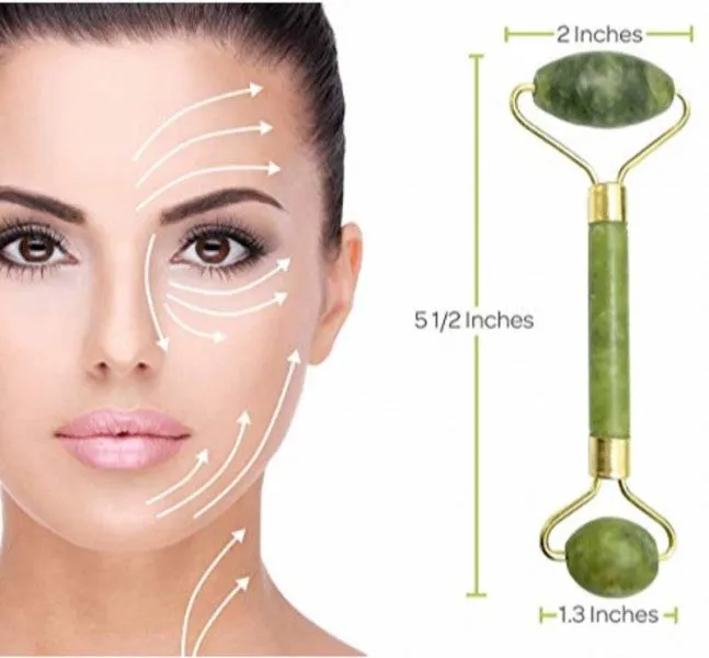 Importikaah Anti Aging Natural Jade Facial Roller Healing Slimming Massager (Jade Roller) Cosmetics (100% off)