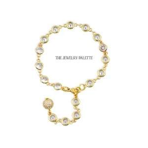 Kiara zircon studded chain bracelet