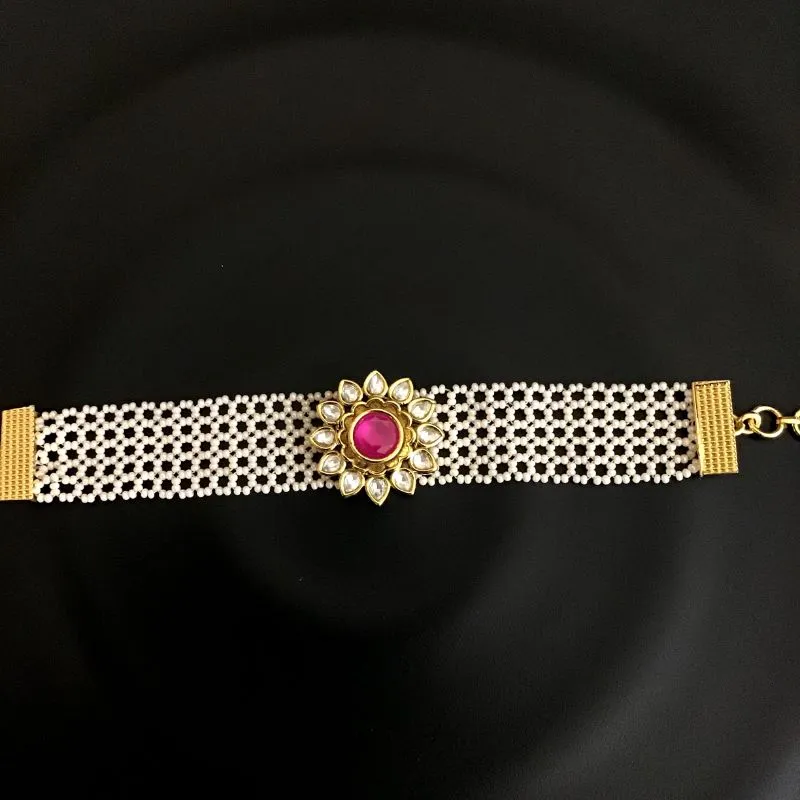 Kundan Ruby Bracelet 7558-1087