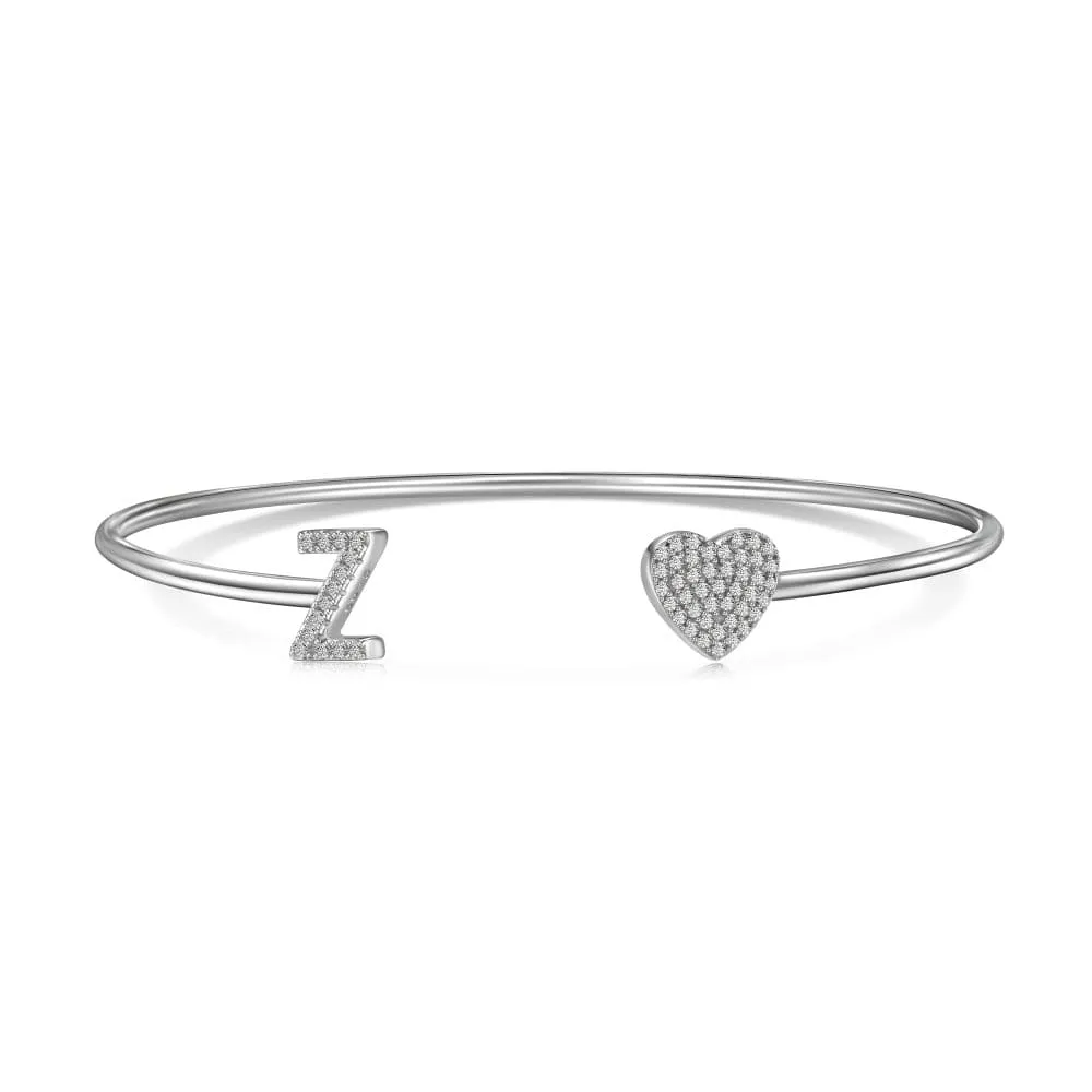 Letters with heart bracelet