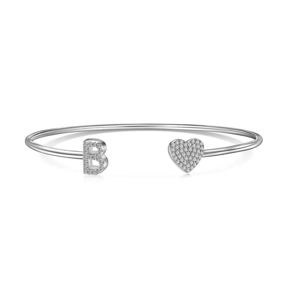 Letters with heart bracelet