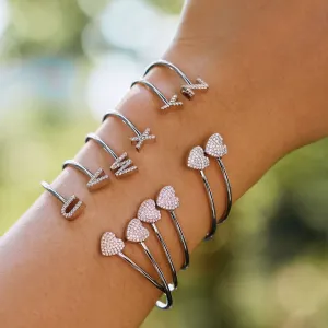 Letters with heart bracelet