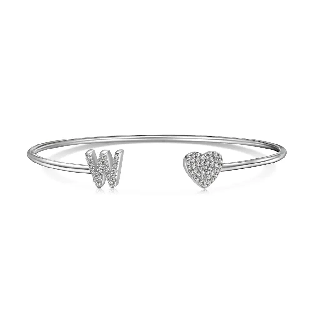 Letters with heart bracelet