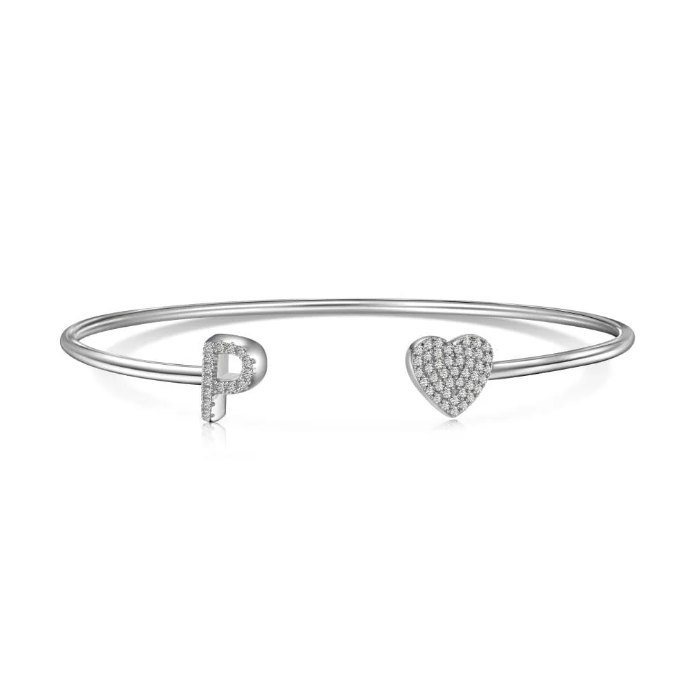 Letters with heart bracelet