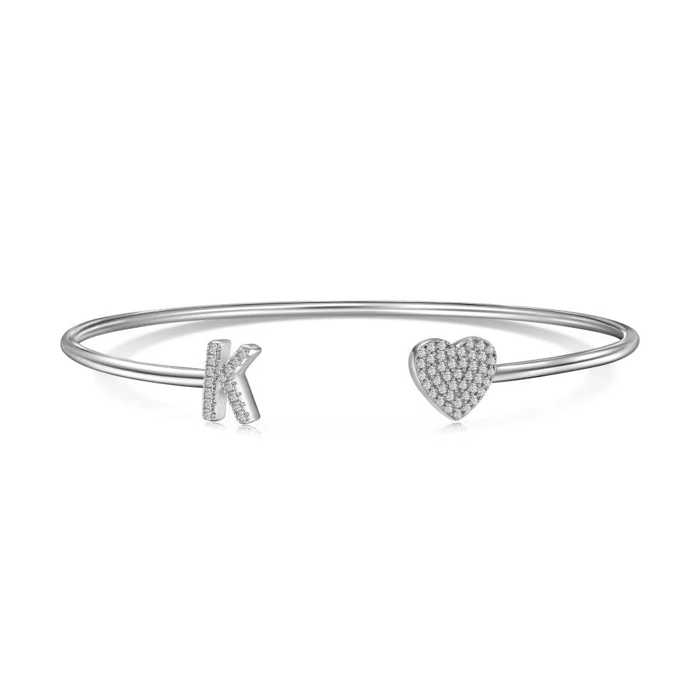 Letters with heart bracelet