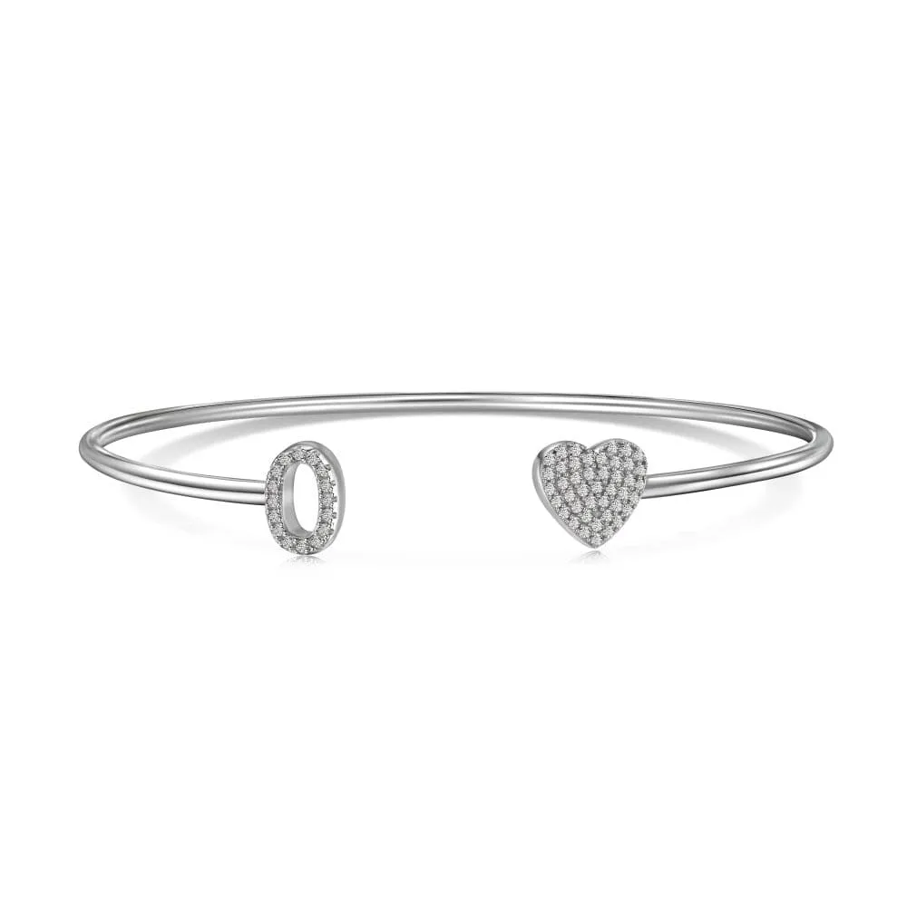 Letters with heart bracelet