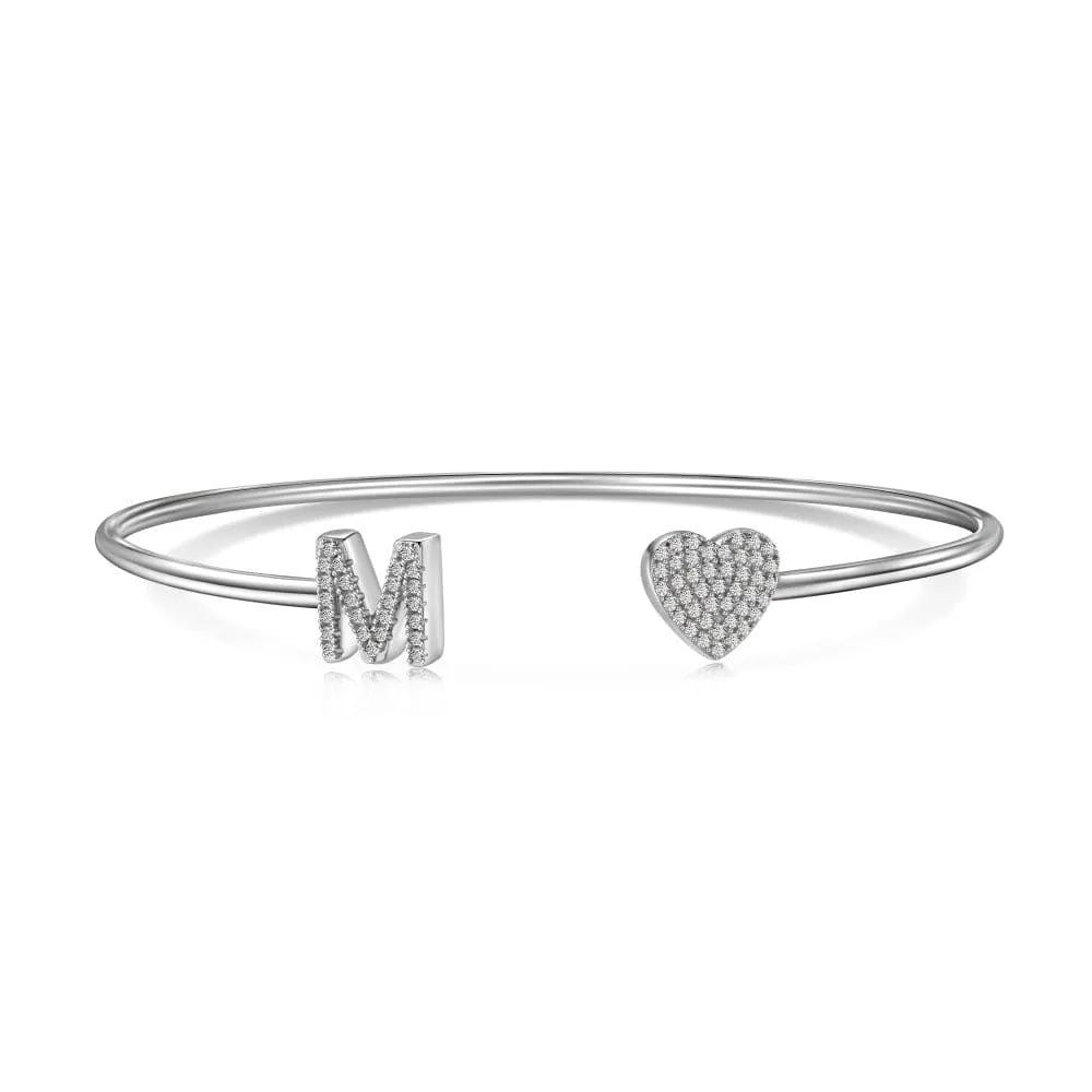 Letters with heart bracelet