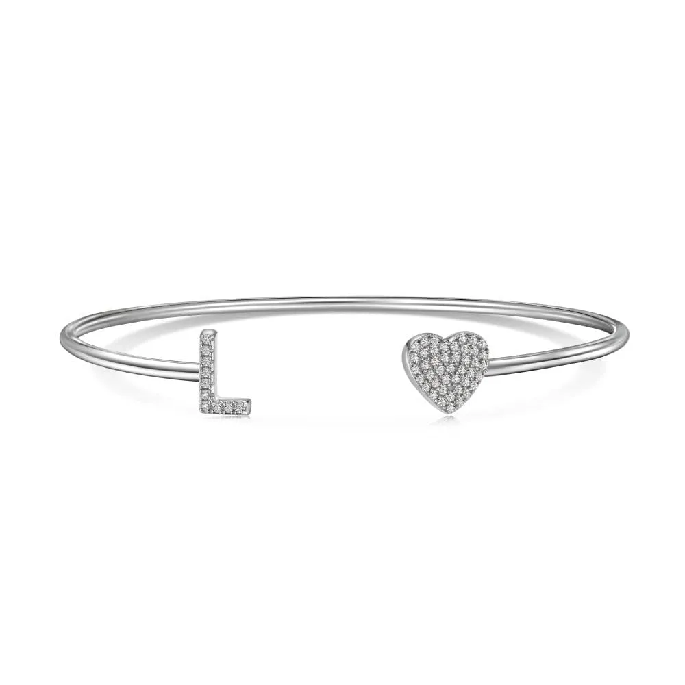 Letters with heart bracelet