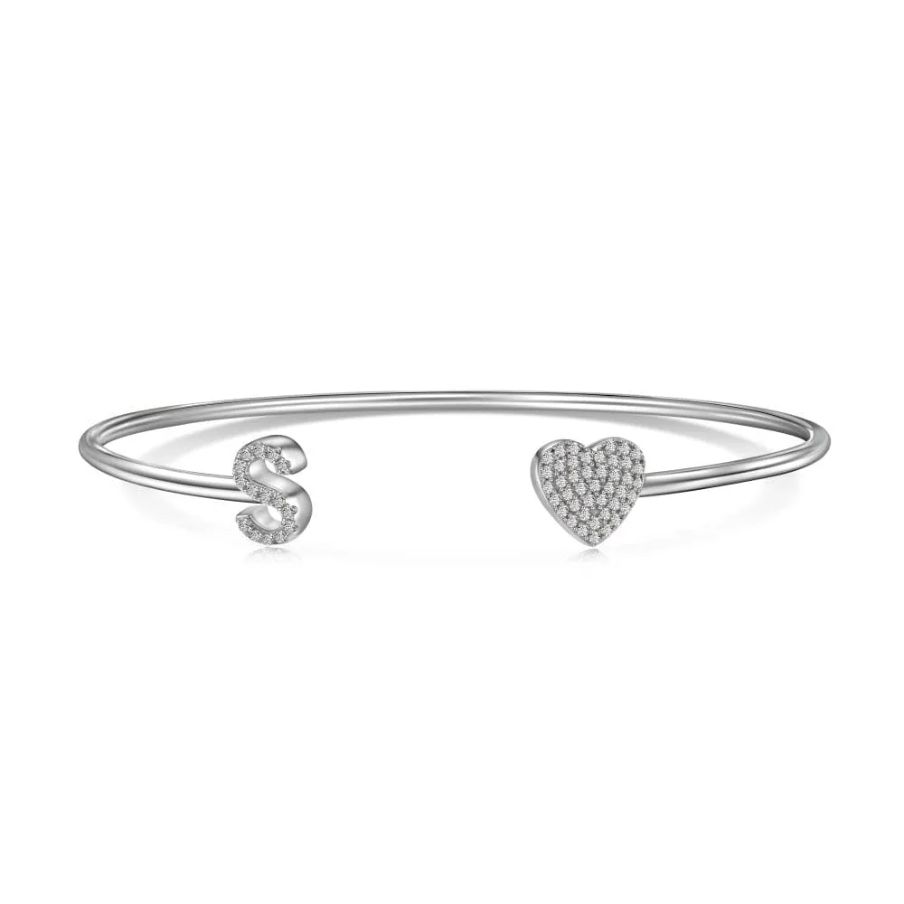 Letters with heart bracelet