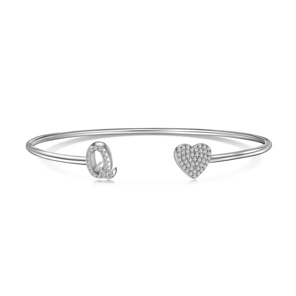 Letters with heart bracelet
