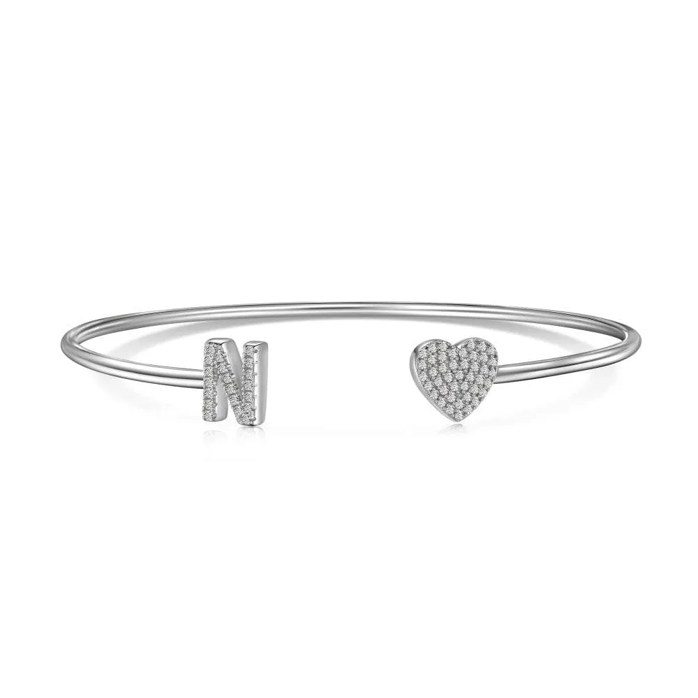 Letters with heart bracelet